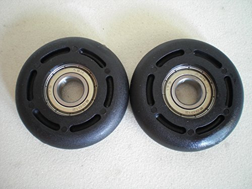 Eckert 1 Paar Garagentorrollen Aüßendurchmesser 62 mm Bohrung 12mm Schwarz