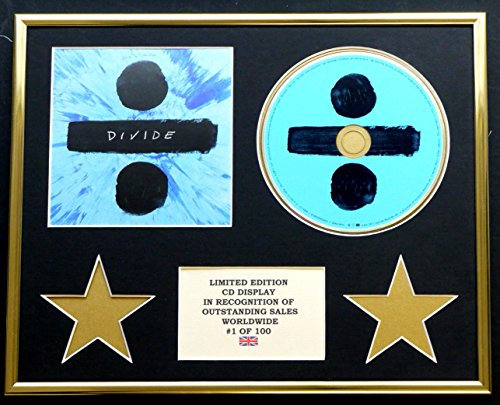 Ed Sheeran CD-Display, Limitierte Auflage, Coa/Divide