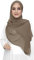 Lina & Lily Damen Hijab Kopftuch Schal mit Glitzer aus Premium Chiffon (Khaki)
