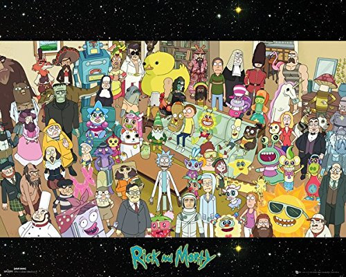 Rick And Morty – Cast – 40 x 50 cm – Schild / Poster