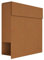 Briefkasten mit Zeitungsfach, Design Wandbriefkasten Manhattan Rost - Bravios