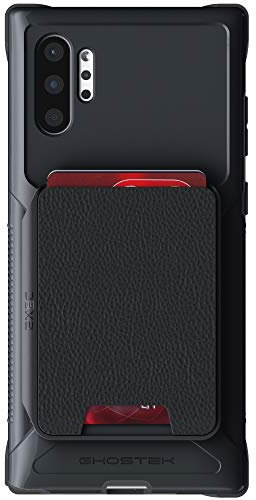 Ghostek Exec Galaxy Note 10 Plus Wallet Case Card Holder with Built-in Magnet for Car Mounts and Easily Detachable Leather Card Pocket for Wireless Charging Samsung Galaxy Note10+ (6.8 Inch) - (Black)