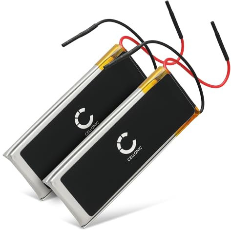 subtel, Batterie pour Casque Compatible avec Cardo Scala Rider Q2, Scala Rider Freecom 2, Scala Rider Teamset Pro (400mAh, 3.7V) 2X Batterie de Remplacement 09D29,H452050,BAT00008