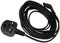Pro Elec PEL00505 5 m UK Plug to Right Angled Figure 8 (C7) Power Cable, Black