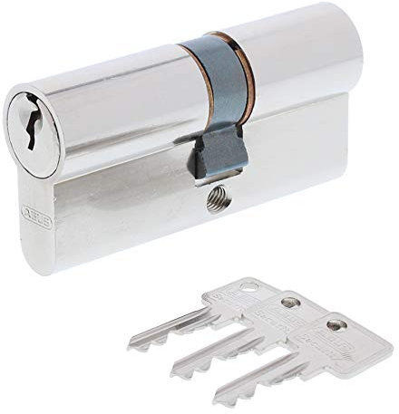 ToniTec Set aus einem Abus Türschloss Schließzylinder A93 + ToniTec Schloss Pflegespray Doppelzylinder 28/36 mm