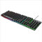 ZAORUN Computer Keyboard AK-600 Wired USB Floating Keycap Characters Glow Backlit Gaming Keyboard(Black) (Color : Black)