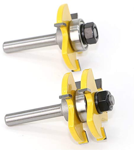 Pilang Zxxin-Fräser, 8mm Schaft Fräser Fräser Router Bits Set T-Slot Holzschneider Router Bits Schneiden Fräswerkzeug Holzschneider 2 stücke, Langlebiges Zubehör