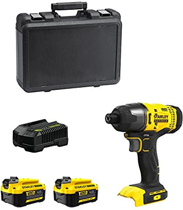 Visseuse à Chocs STANLEY FatMax SFMCF800M2K (2 Batteries de 4,0 Ah + Chargeur + Coffret)