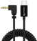Cubilux gewickeltes kurzes USB C auf 3,5 mm Stecker Audiokabel, kompatibel mit iPhone 16/15, iPad Pro 13/12, Samsung S25/S24, Pixel 9, rechtwinkliges Typ C AUX Kabel für Autoradio, Lautsprecher, 30 cm