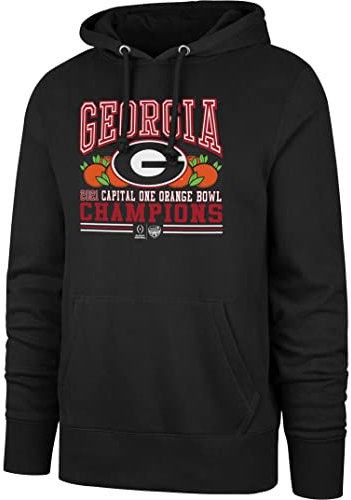 '47 Marke Pullover Langarm Hoodie Sweater - NCAA Kapuzen-Sweatshirt, schwarz, Large