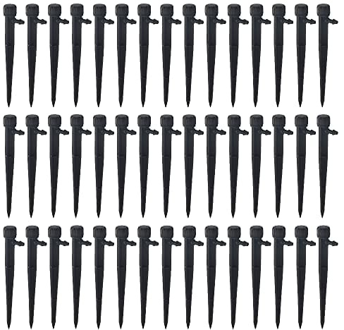 BGTXINGI 50Pcs 360 Grad 8 Löcher Bewässerung Tropfer Einstellbare Tropfer Sprinkler Bewässerung System Bewässerung Kits für Blumenbeete Gemüsegärten Kräuter