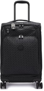 Kipling NEW YOURI SPIN S Kleiner Spinner in Kabinengröße, Carry On, Signature Emb (Schwarz)