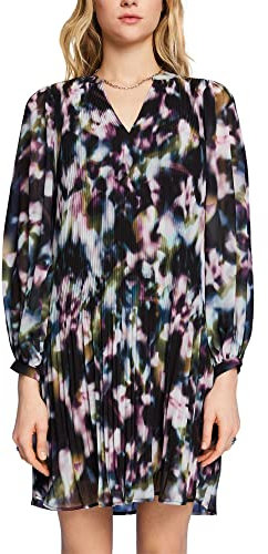 ESPRIT Damen 043EO1E344 Kleid, 004/BLACK 4, 34