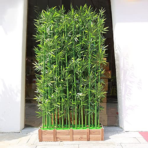 Bambus Kunstpflanze Kunstbaum 100 150 Cm Groß Bildschirm Partition Raumtrenner, Landschaftsbau Künstlicher Bambus Für Terrasse Hinterhof Garten Innen Trennwand ( Size : 50cm Base-8 Bamboo(1m tall) )