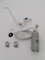 CR-MOESANCO® Set Wasserhahn + Pumpe + 2 Klemmen Edelstahl für Wohnwagen 12 V Camping Auto Camping Auto Waschbecken (MASS 10L)