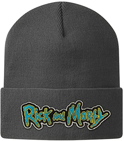 Rick and Morty Offizielles Lizenzprodukt Beanie Beanie (Dunkelgrau), One Size