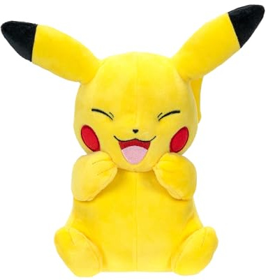 Pokémon PokémonPeluche Pikachu Peluche Douce de 20 cm avec des détails Authentiques