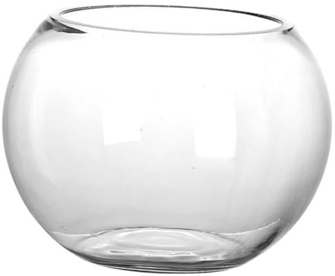 Aquarium en Verre Grand bocal à Poisson Pot de Fleur hydroponique bonsaï Ornement décor bocal à Poisson Globe Aquarium pour Bureau Cristal Petit Aquarium des Lunettes Bol Rond Vase