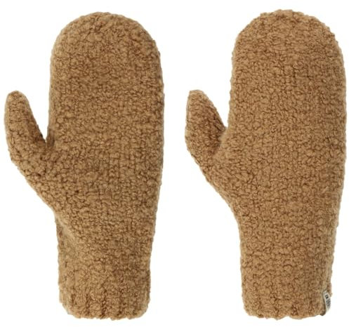 Roeckl Soft Bouclé Fäustlinge Handschuhe Fausthandschuhe Wollhandschuhe (One Size - braun)