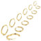 MILACOLATO 6Paare Creolen Ohrringe für Damen Herren Silber Gold Chirurgenstahl Knorpel Huggie Ohrringe, Lobe Helix Piercing Ring, Sleeper Hinged Creolen Ohrringe Set 10/12/14/16/18/20mm