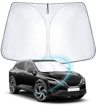 WEIPIN Parasol Compatible con Ni-ssan Qa-shqai J12 2021-2024 2025 Parasol de Coche para Parabrisas Delantero para Qa-shqai J12 Accessori con refrigeración Anti UV, protección Interior