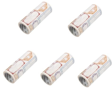 DIYEAH 5rouleaux Ruban Adhésif Décoratif Wasabi Pour Scrapbooking Style Chinois Vintage Ruban Pour Journal Et Artisanat Facile à Utiliser Découper