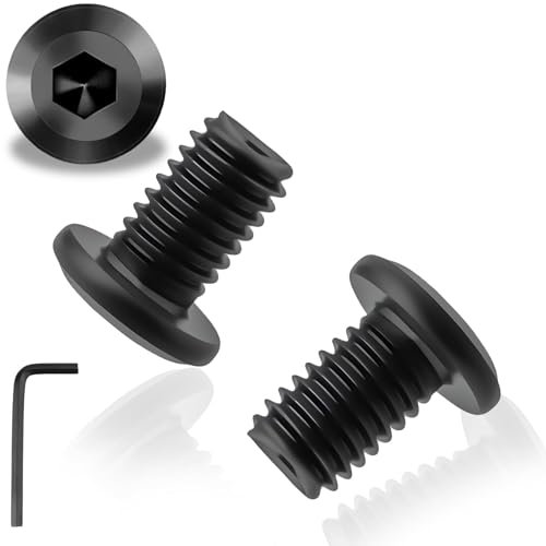 25pcs M8X12mm Vis Noire Tete Plate A2 V2a Vis M8 Boulon Vis Inox Tete Plate Cylindrique Vis Allen avec Clé Hexagonale convient Aux Appareils MéNagers Machines Industrielles