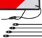 Gepäckspanner für Warntafel Italien und Spanien, 4 Stück 60cm Befestigung Schild Fahrrad Fahrradträger, Elastische Spanngurte Verstellbar für Warnschildern, Fahrradträger, Wohnmobil, Roadtrip usw