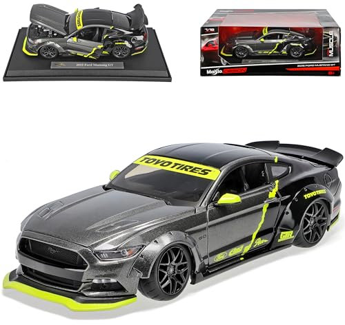 Generisch Ford Mustang GT Tuning Grau Ab 2014 Version Ab 2020 1/18 Modell Auto