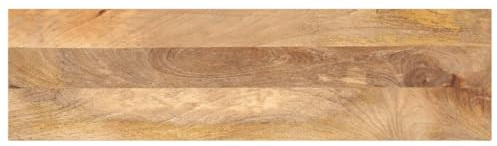 vidaXL Tischplatte, Holzplatte für Esstisch Couchtisch, Massivholzplatte Rustikales Design, Ersatztischplatte, 100x20x3,8cm Rechteckig Massivholz Mango