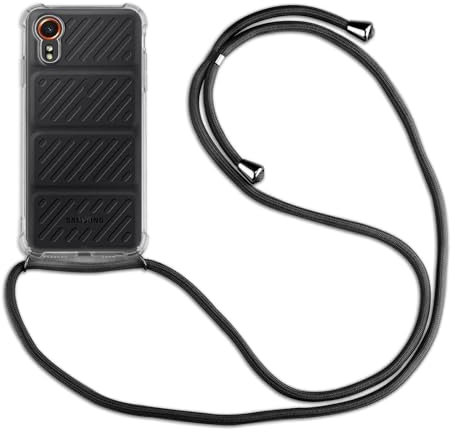 betterfon Collana con cordino per Samsung Galaxy Xcover 7 per smartphone, con cordino, con cordino da appendere, per Samsung Galaxy Xcover 7, colore nero
