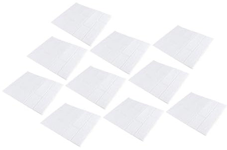 jojofuny 10 Pièces Sticker Mural Motif Brique Décoration Murale De Fond Murale Amovible Décalque De Tuile 3d Papier Peint En Mousse Matériau Xpe Souple En Mousse Haute Densité Blanche