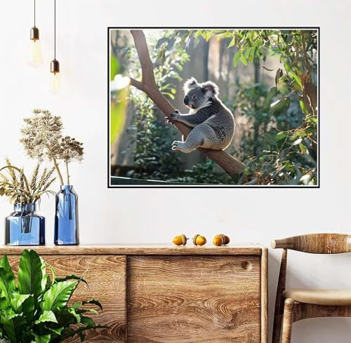 Dipingere con i Numeri Animale Dipingere con i Numeri Bambini e Principianti Kit Completo, Painting by Numbers Albero con Vernice e Pennello fai da te set, per Decorazioni Casa Regalo 100x150cm l-44
