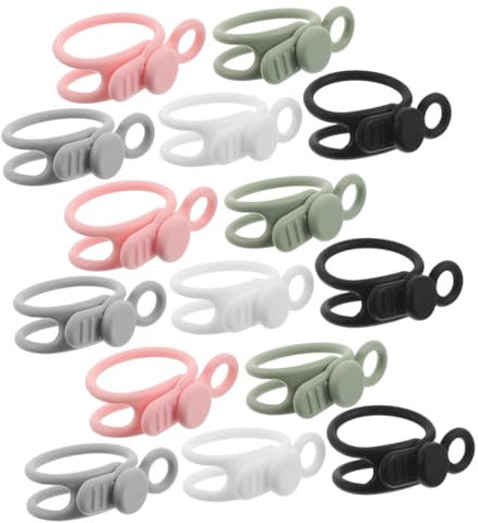 CONGARTENO 30pcs Silicone Cable Straps for Organizing Wires Data Lines and Snack Bags Versatile and Stylish Bundling Tool for Home Office and Travel