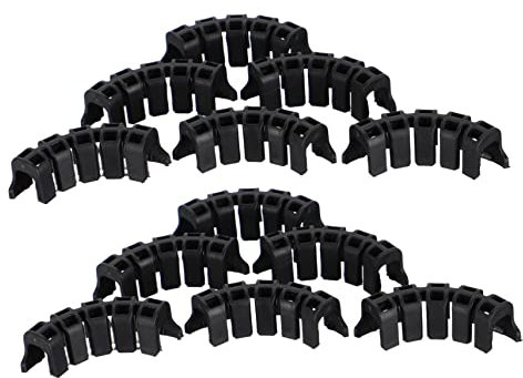 BESPORTBLE Pinces de Fixation pour Tomates et Branches – Clips de Support en Plastique Noir 100 Pcs – Outil de Pliage pour Tiges de Plantes – Jardinage et Entretien des Cultures – Renforce