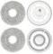 KiimSin Chiffons de nettoyage avec support accessoires pour Roborock Saros 10R, Qrevo S5V, QRevo Curv S5X, Qrevo Edge S5A, Qrevo Curv, Q revo Edge, aspirateur robot pièces de rechange
