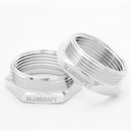 BLUMKRAFT 2 Stück Adapter aus Metall, kompatibel mit Pintossi/Pintossi+c (Prototyp) Heizkörper auf M26 x 1,5 für Thermostat/Thermostatkopf M30 x 1,5 männlich