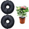 Bewässerungsring 30cm 2er Set | Pflanzenbewässerung Indoor mit Wassersack | Automatische Bewässerung für Topfpflanzen bis 30 Tage | Wassersparender Gießsack mit Feuchtigkeitsspeicher