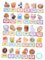 YARNOW 30 Pezzi Card di educazione precoce dell'alfabetizzazione Carte di flash inglese che impara giocattolo schede flash di parole a vista dell'asilo Schede flash Word carta