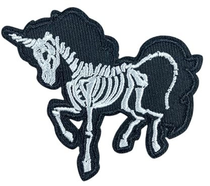 Bestickte Aufnäher mit Pferdekopf, zum Aufbügeln oder Aufbügeln für Kleidung, Tasche