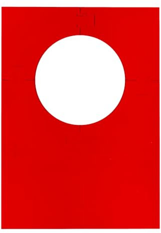 KOTO - 6pcs. Dart Surround Rot Square, langlebige Dart wandschutz, verhindert Schäden, Eva (13,5 cm)