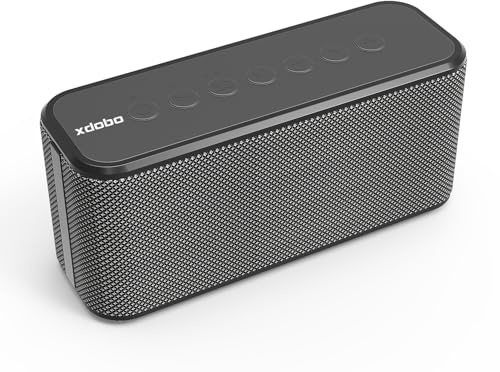 xdobo X8 Plus Portable Bluetooth Speaker, 80W Loud Stereo with TWS, IPX5 Waterproof, 12H Playtime, Type-C Charging, 360° Surround Sound, Deep Bass