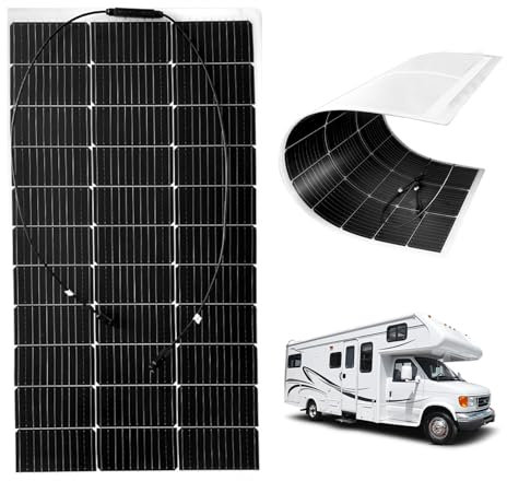 Panneau solaire flexible 150 W/200 W, mono-cellule 36 V, portable, pliable, étanche IP67, haute efficacité 23 %, kit de panneaux solaires légers et fins pour camping-car, maison, bateau,200W