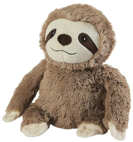 Microwavable Heatable Plush Soft Toy – Fully Heatable & Freezable | Scented with French Lavender | Soothing Warm or Cool Comfort | Safe for Kids & Adults | Cuddly for Anxiety (Brown Sloth)