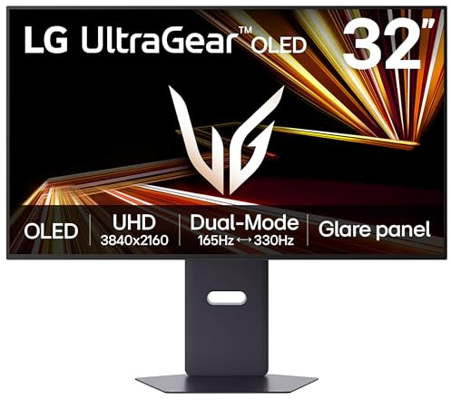 LG 32 OLED 4K UHD 165Hz Gaming Monitor Monitor PC 81,3 cm [32] 3840 x 2160 Pixel 4K Ultra HD Nero (32IN OLED 4K 3840X2160 16:9 - 165HZ 1500000:1 HDMI/DP / HEIGHT)