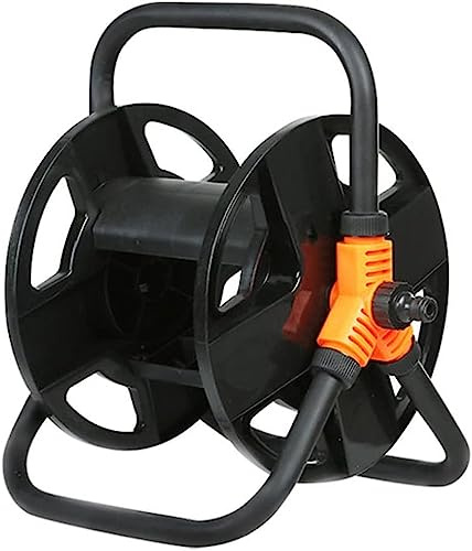 MKAK Tragbarer 20 M Langer Wasserschlauchwagen, Wand-/Bodenmontage, Dekorativer Garten, Einziehbarer Schlauchwagen, Platzsparender Haushaltsgarten