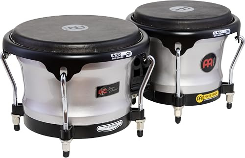 Meinl Percussion 7 & 8 1/2 Diego Camacho Signature Bongo, Pearl Grey