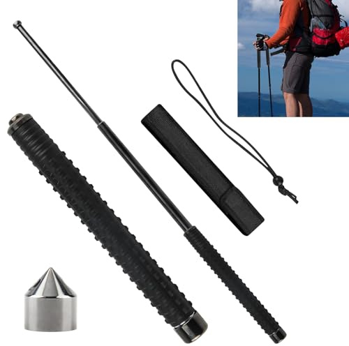Multifunktionale Teleskop Wanderstöcke, Verstellbar 64cm Walking Stöcke