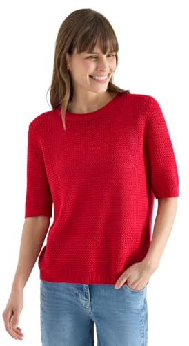 Cecil Damen 3017678 Kurzarm Pullover mit Struktur (1er Pack)