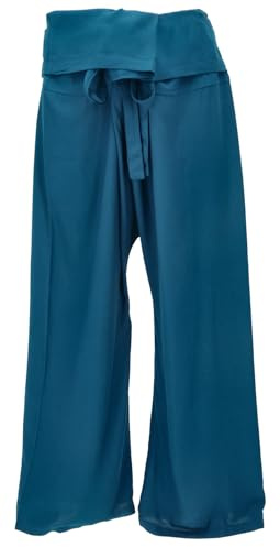 Fischerhose aus Viskose, Fisherman Pants, Wickelhose, Unisex, dunkelrot | Bequeme Wickelhose, Taillenumfang 80-120 cm, weit geschnitten, ideal für Yoga und Entspannung.